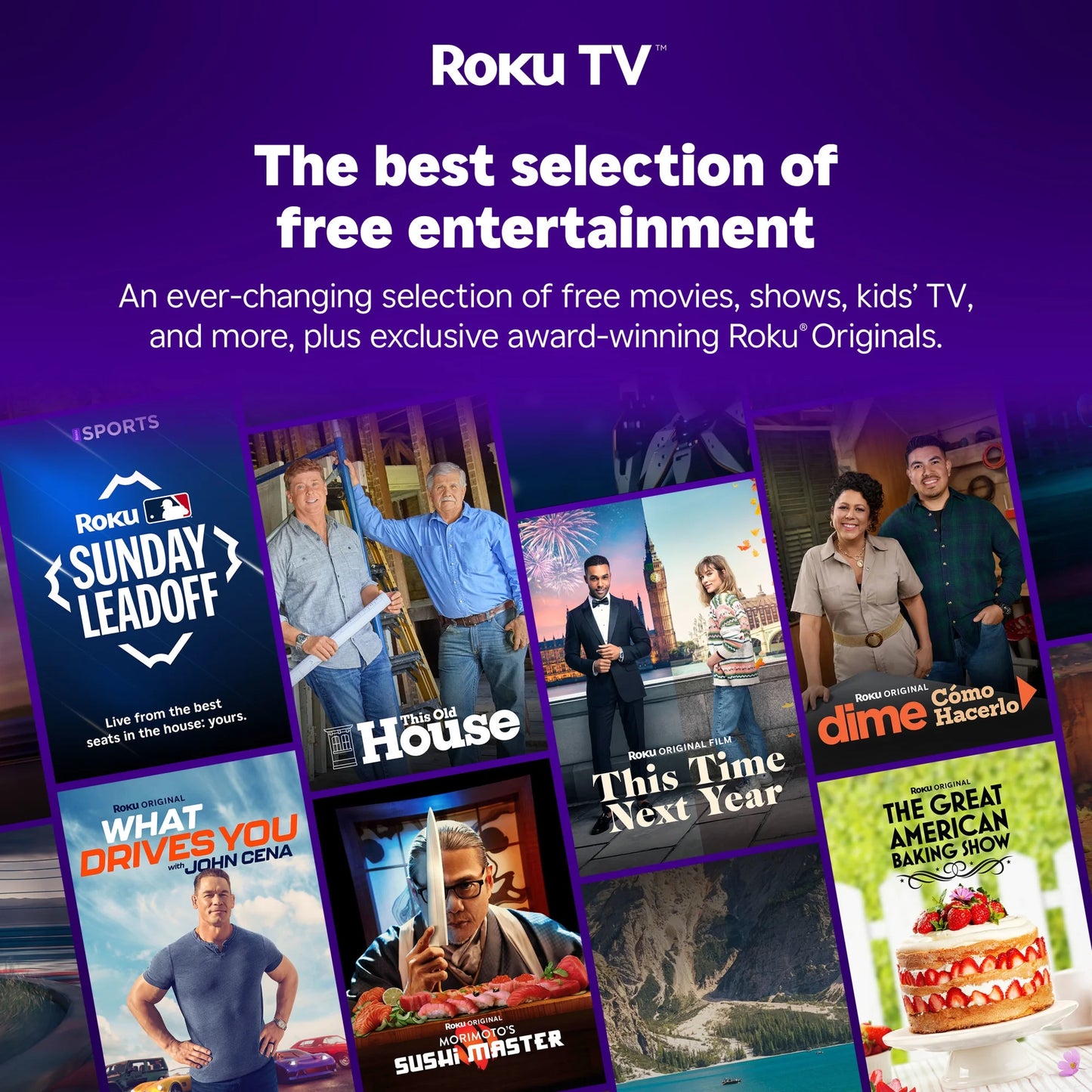 50” Class 4K UHD Roku Smart Television, 100012585